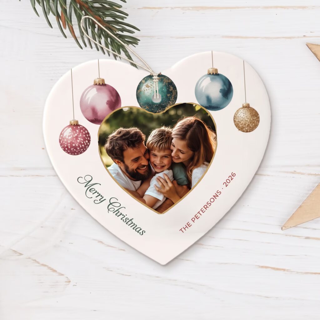 Tree heart with a photo
